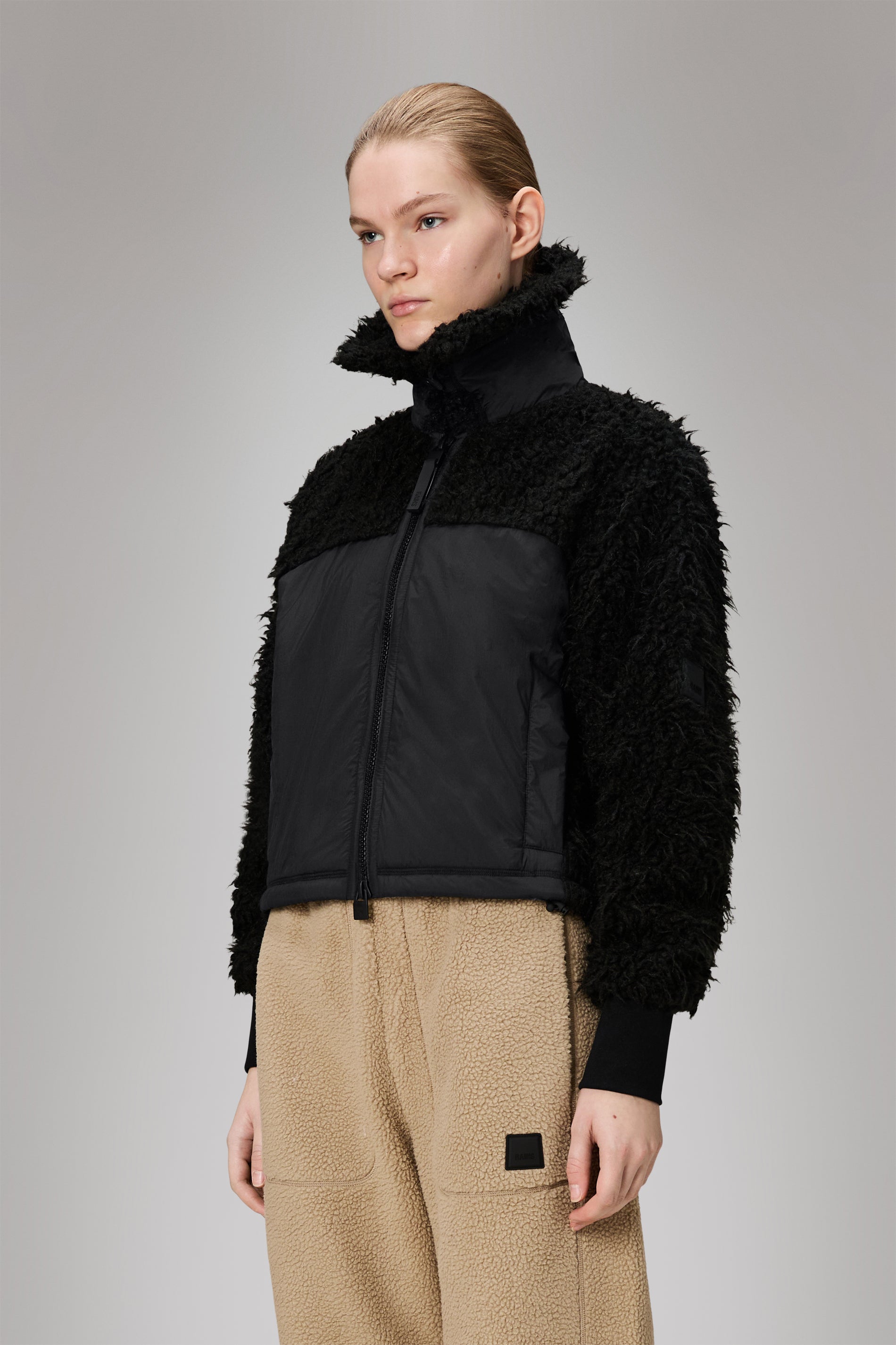 Rains Trikala Vision Fleece W Jacket Black Jacket