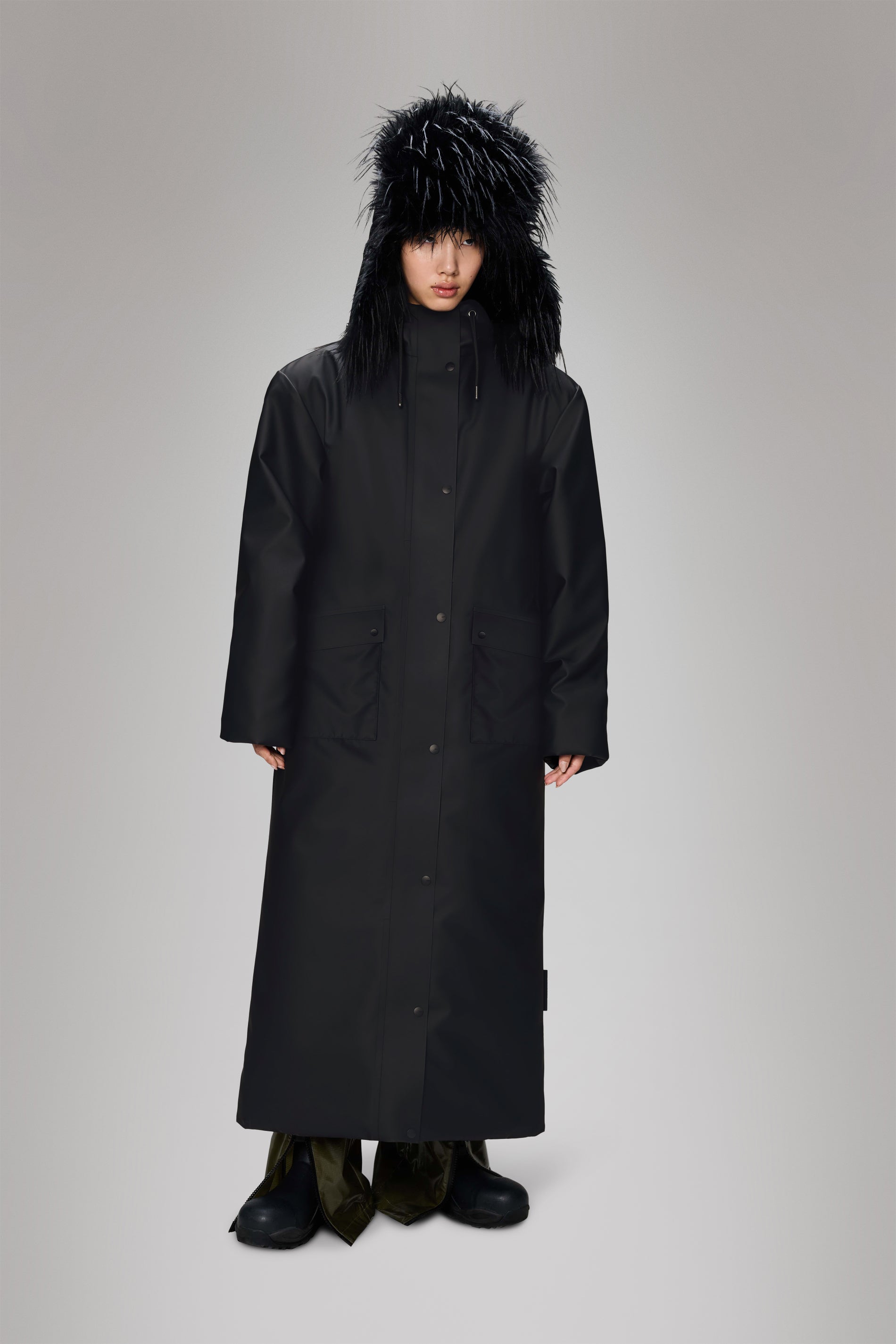 RAINS Nome Vision Longest Jacket Black Jacket