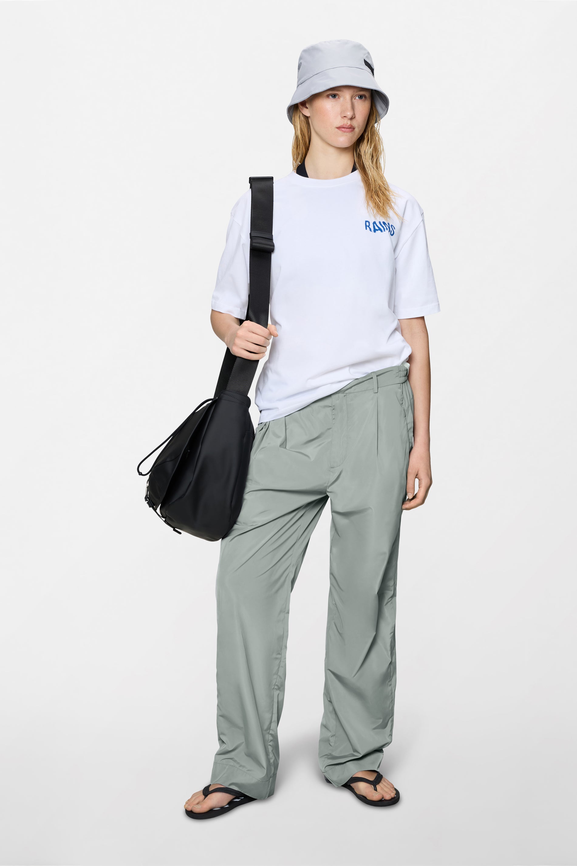 RAINS Classic T-shirt Ripple White Short Sleeve