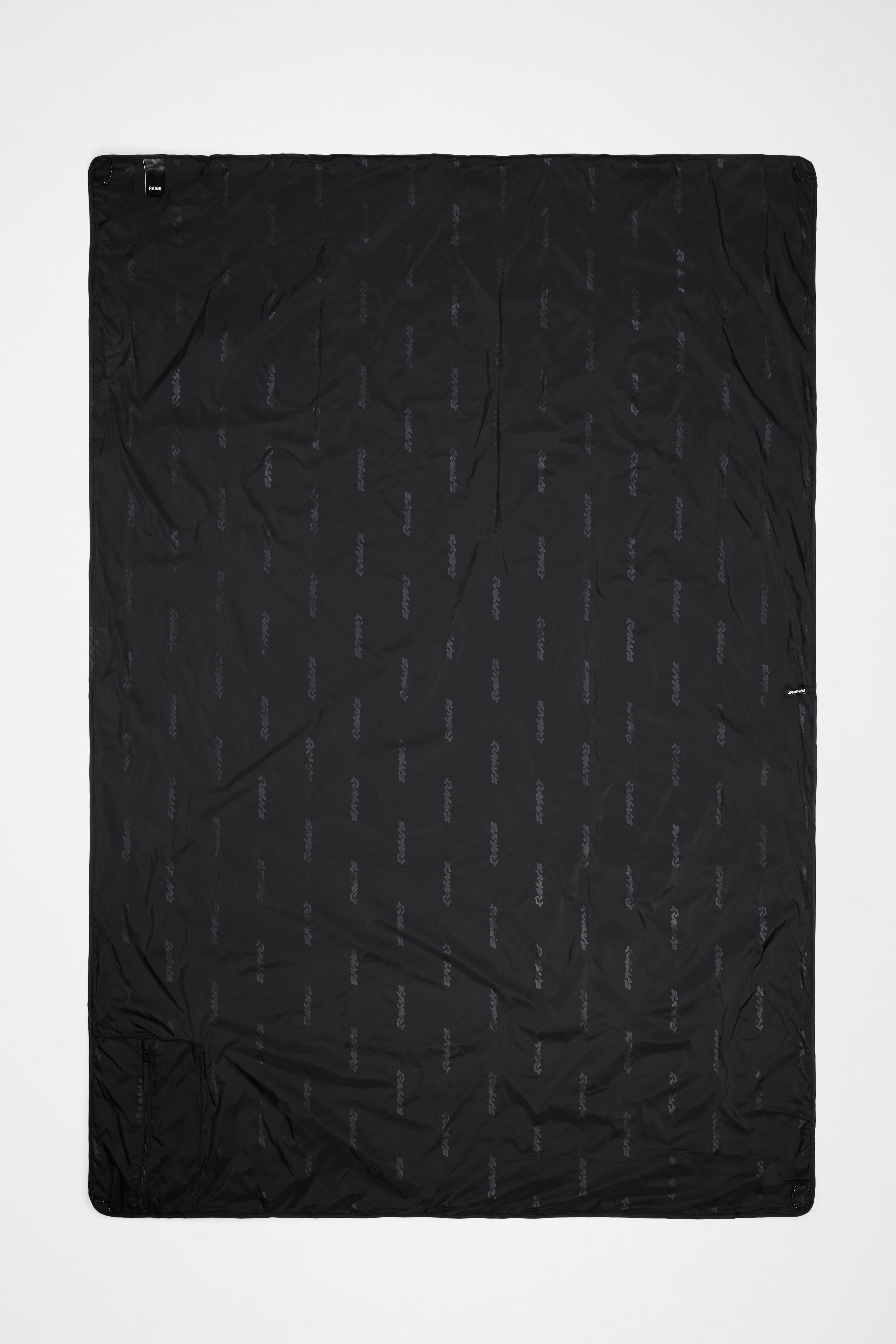 RAINS Picnic Blanket Black Picnic Blanket