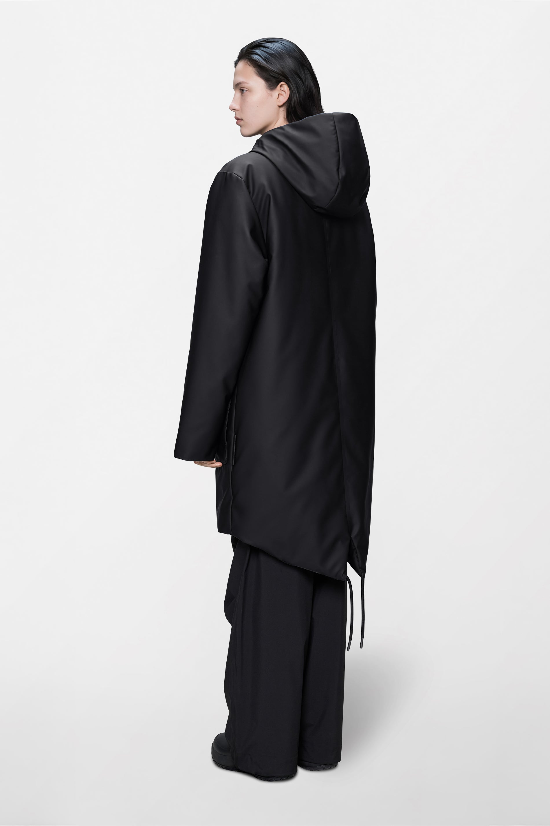 RAINS Nome Long Parka Black Jacket