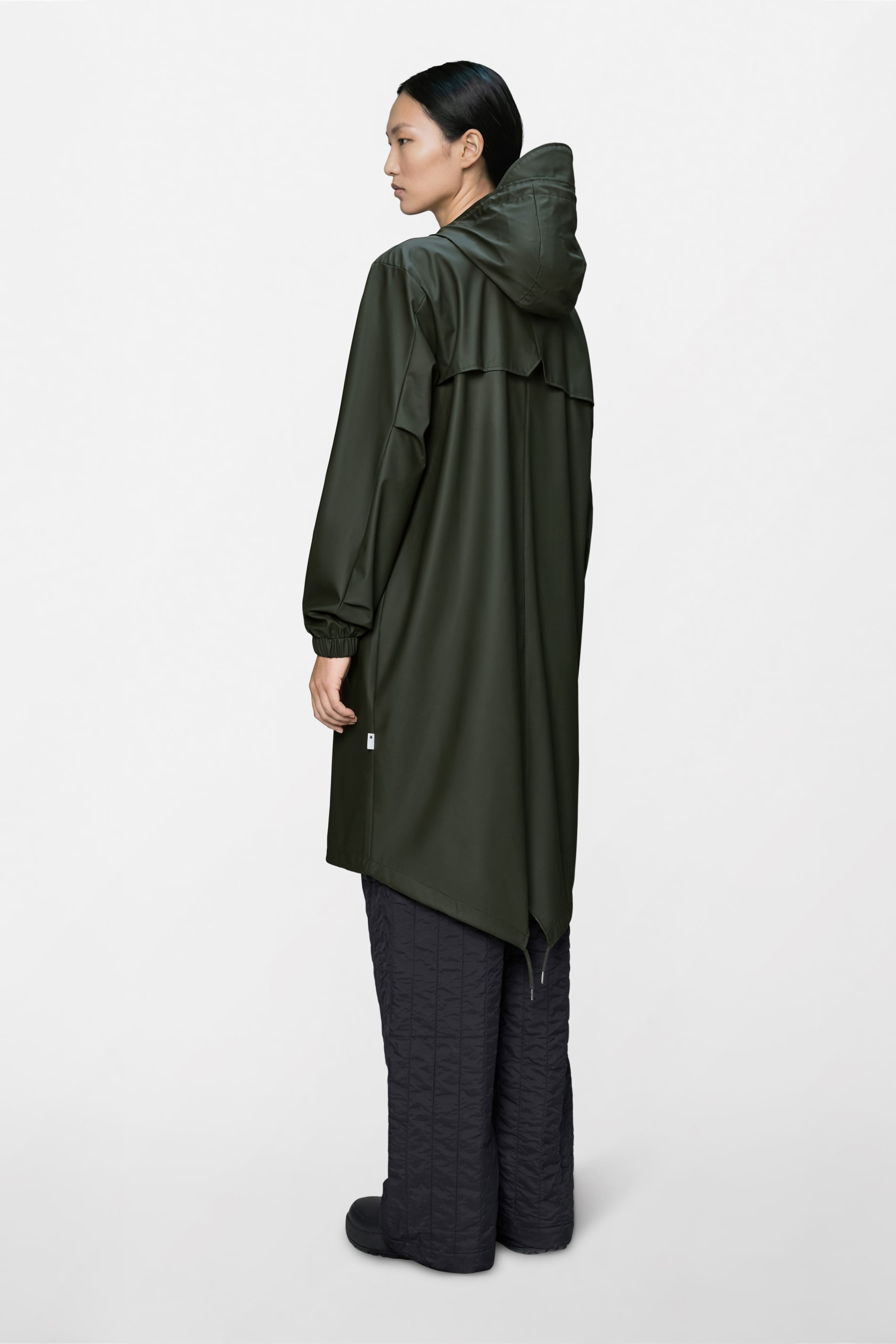 RAINS Fishtail Parka Green Jacket