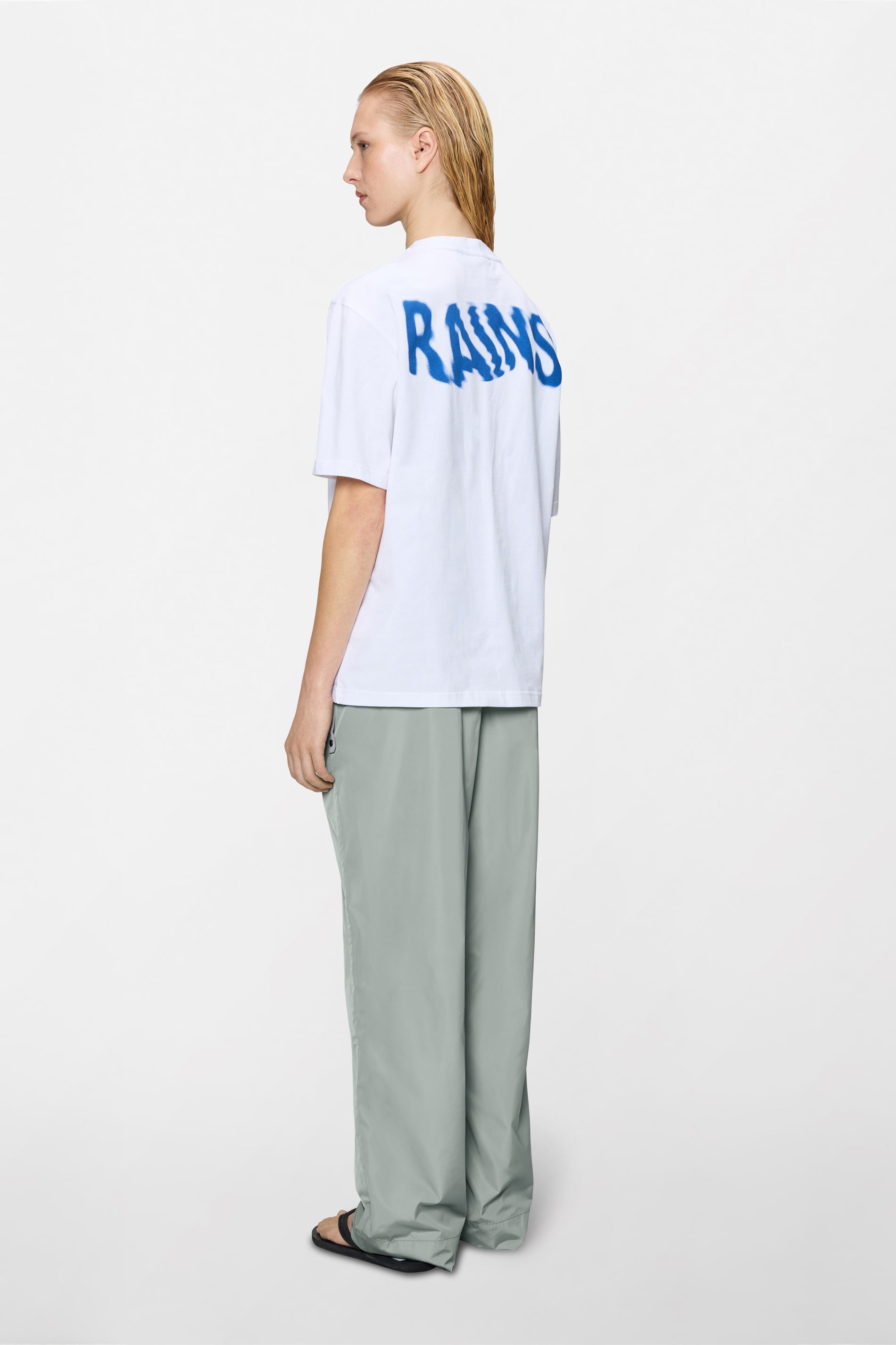 RAINS Classic T-shirt Ripple White Short Sleeve