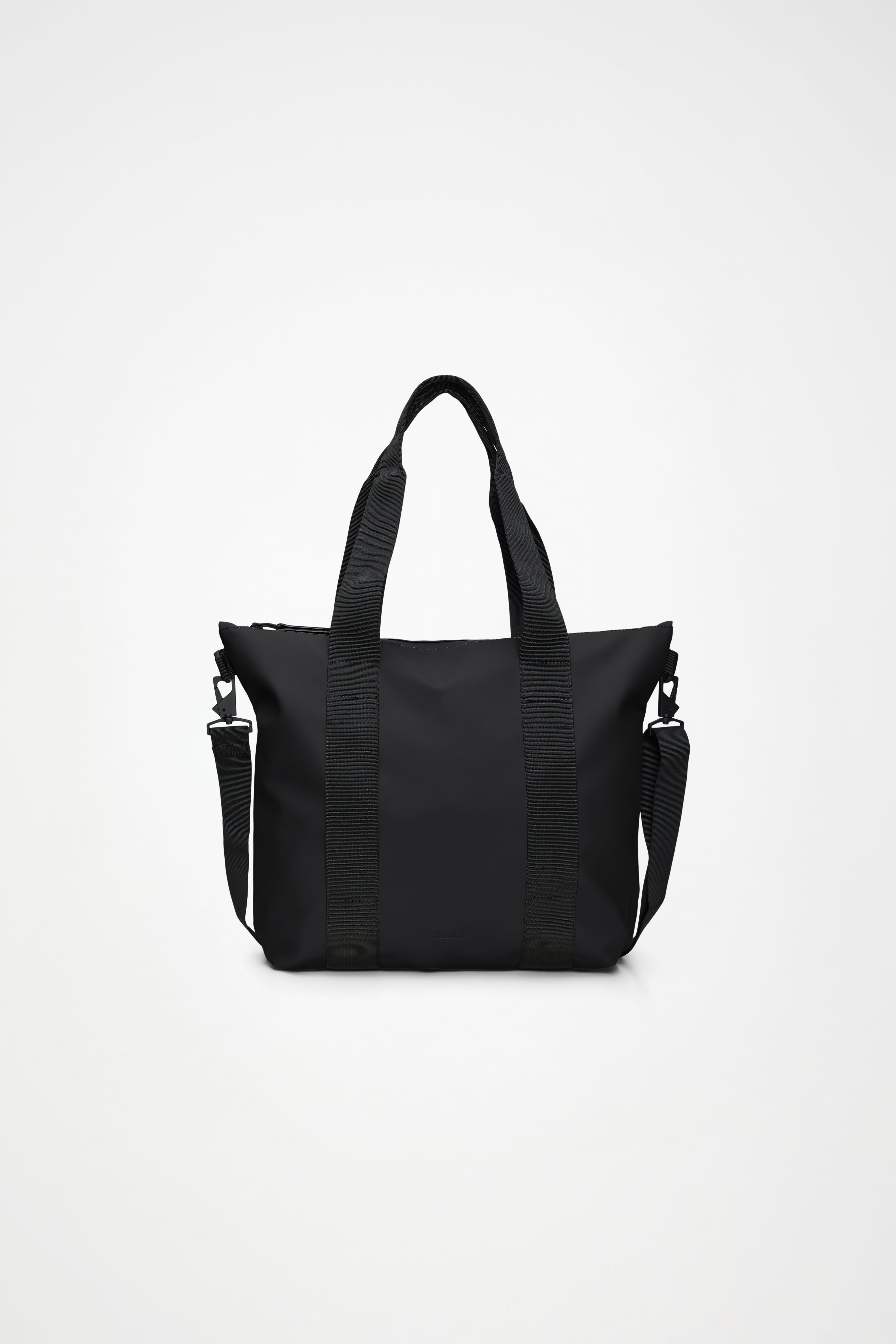 RAINS Tote Bag Mini Black 18.50L H36 x D13 x W46 cm Tote