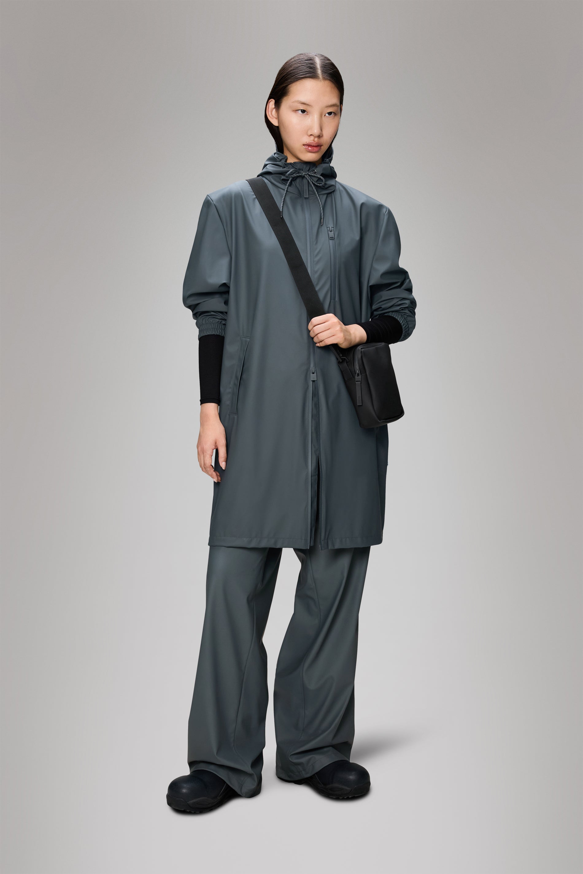 RAINS Long Storm Breaker Lagoon Jacket