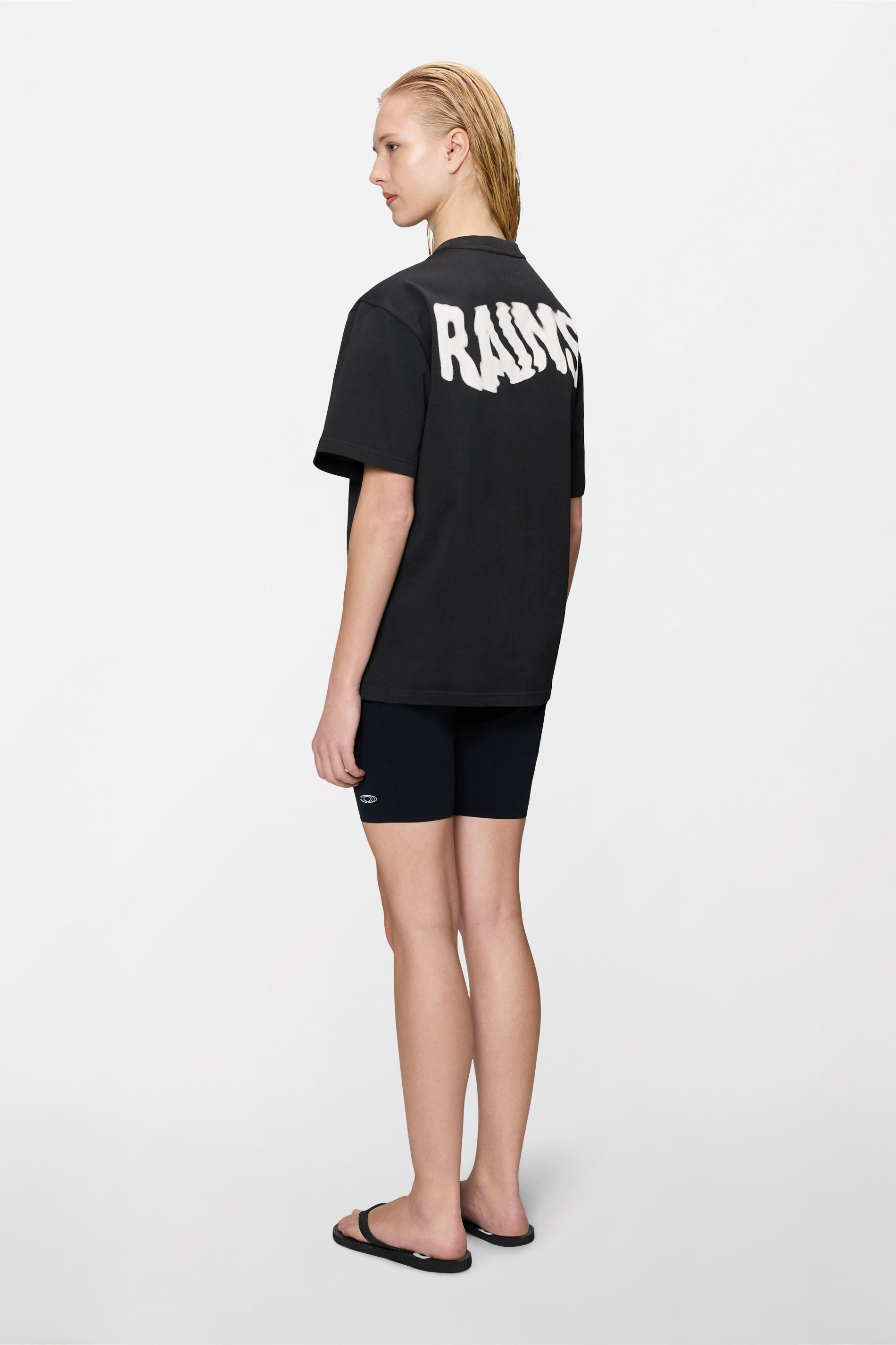 RAINS Classic T-shirt Ripple Black Short Sleeve