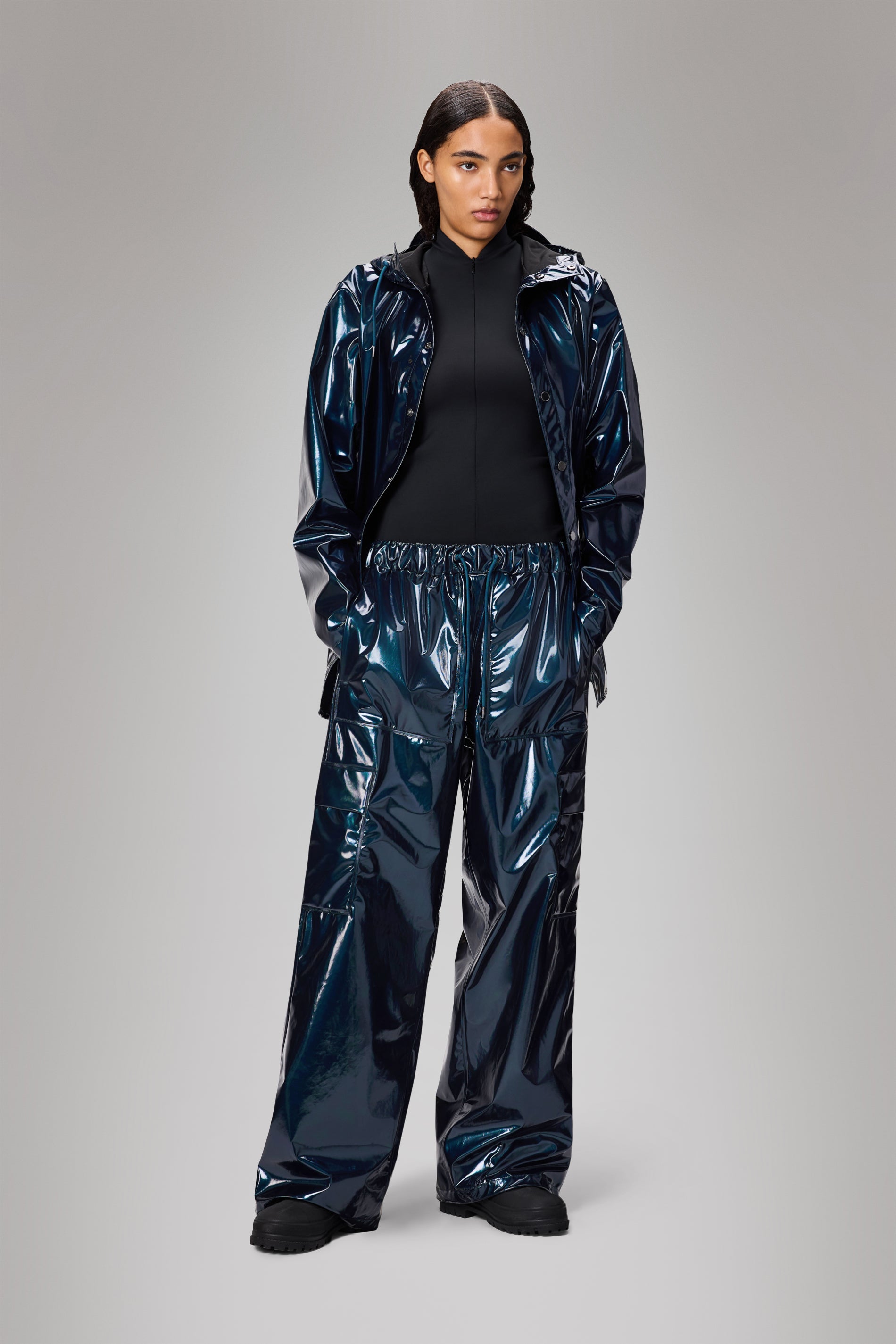 RAINS Cargo Rain Pants Wide Spill Pants