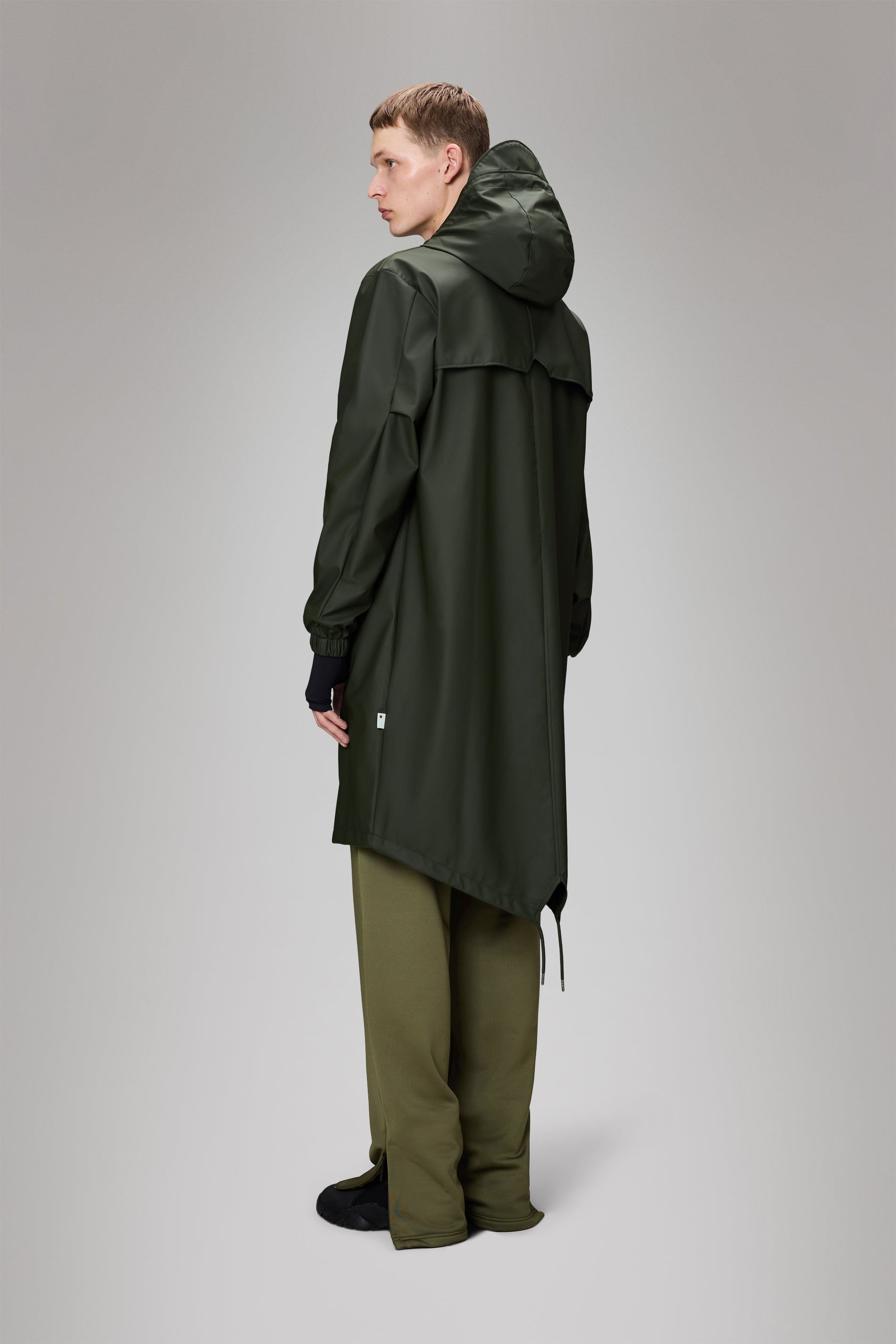 RAINS Fishtail Parka Green Jacket