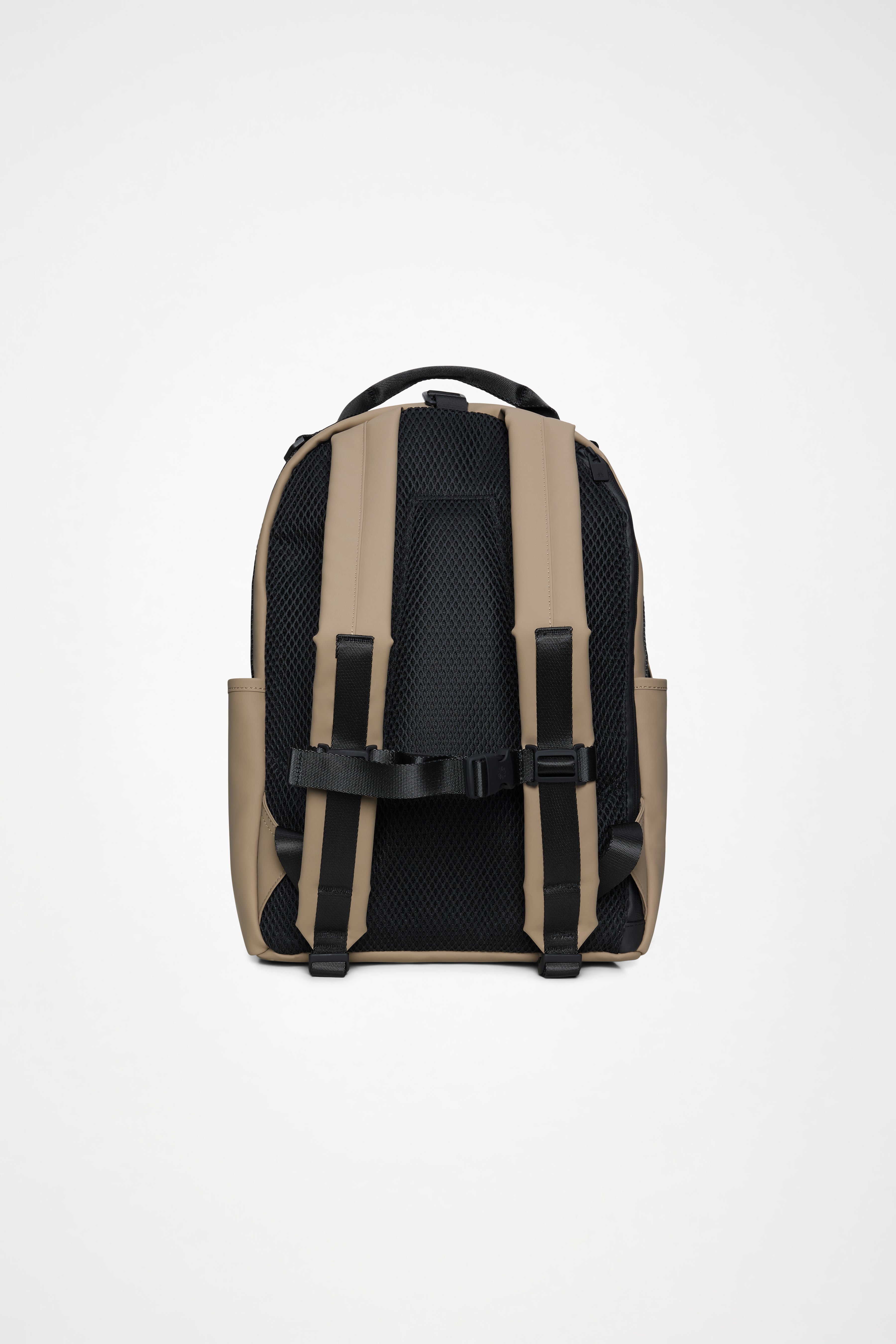RAINS Clip Front Backpack Beige Backpack