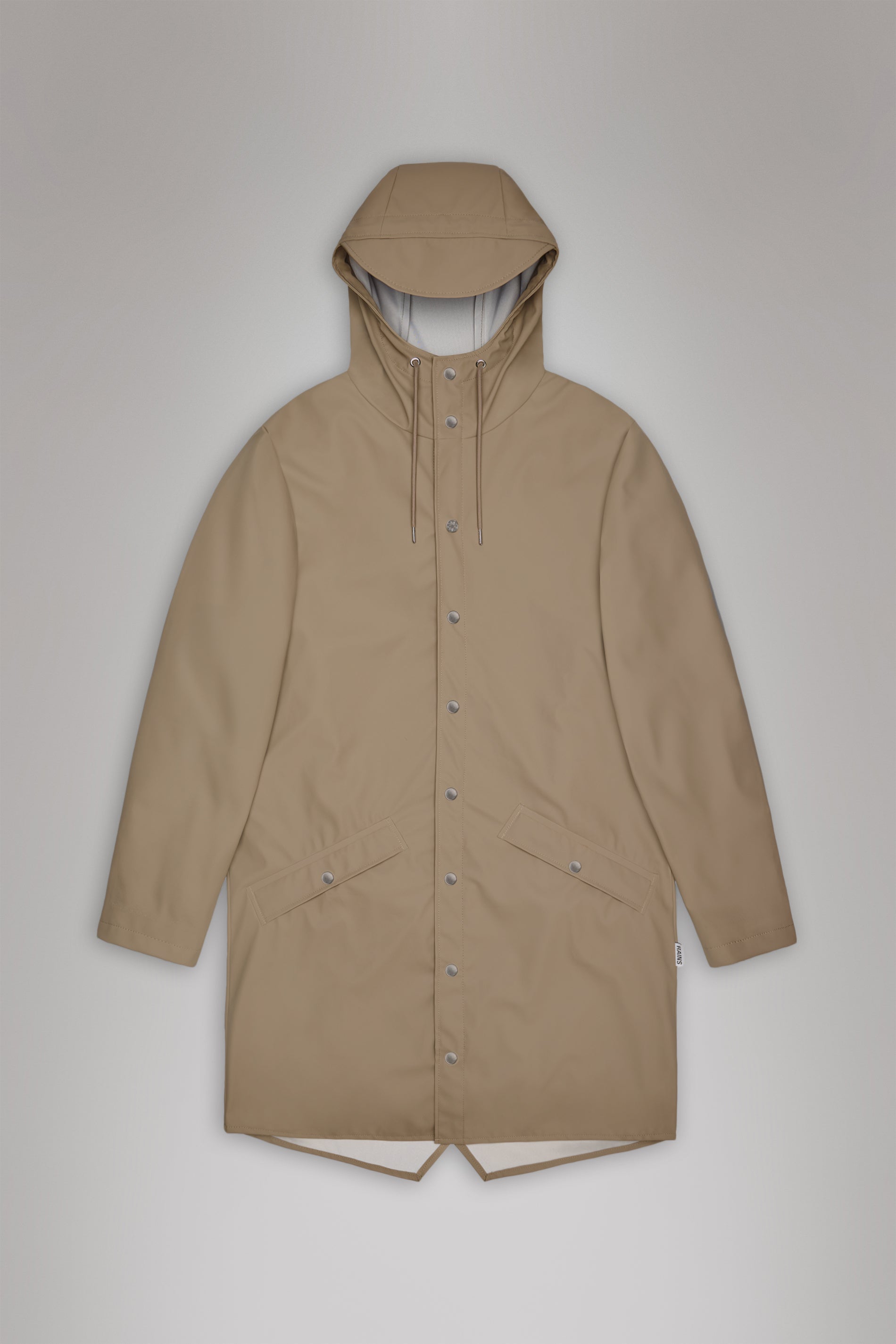 RAINS Long Jacket Beige Jacket