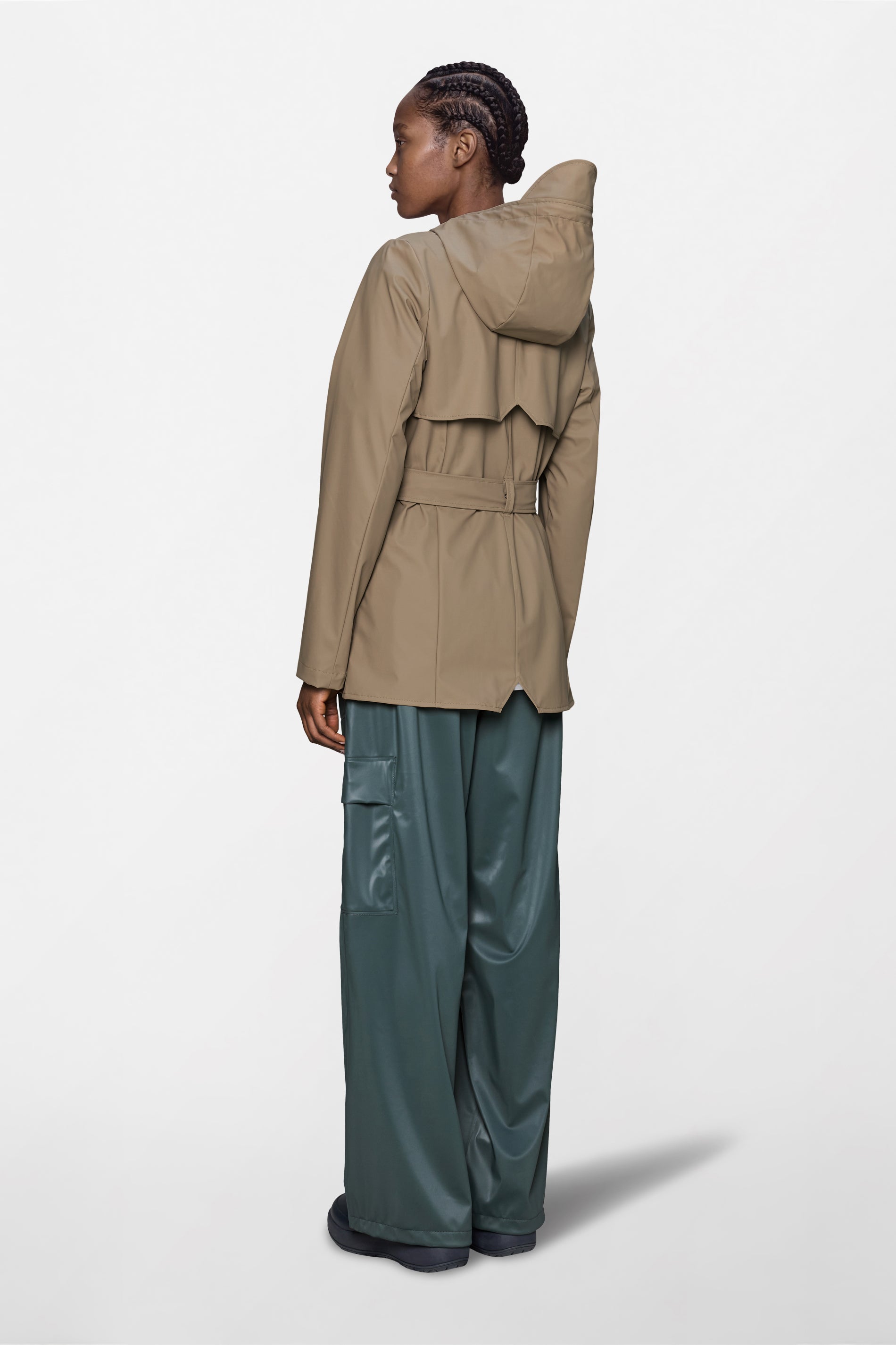 RAINS Curve Jacket Beige Jacket