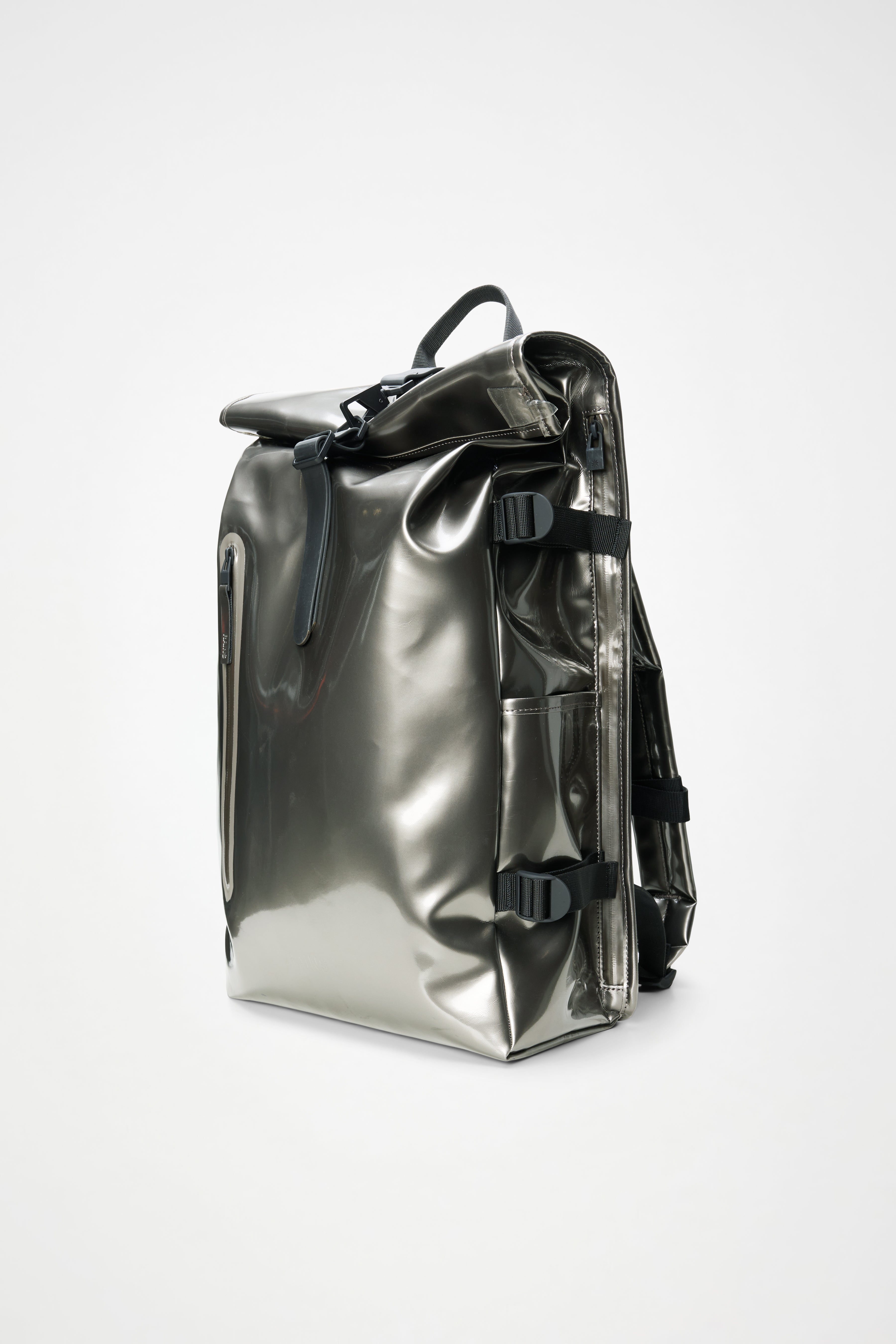 RAINS Rolltop Rucksack Large Raven 28L H63 x D14 x W32 cm Backpack