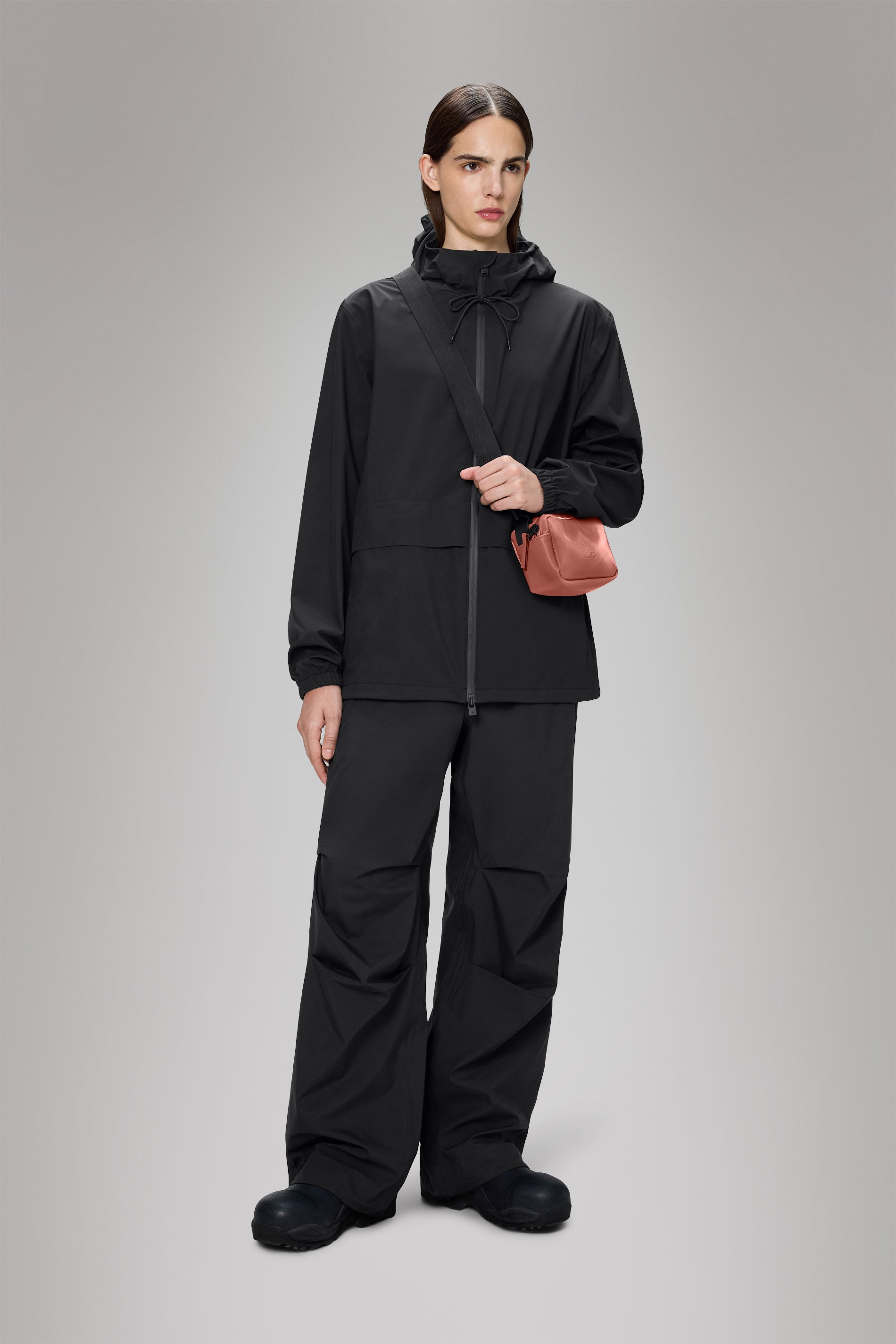 RAINS Suva Hardshell Pocket Jacket Black Jacket