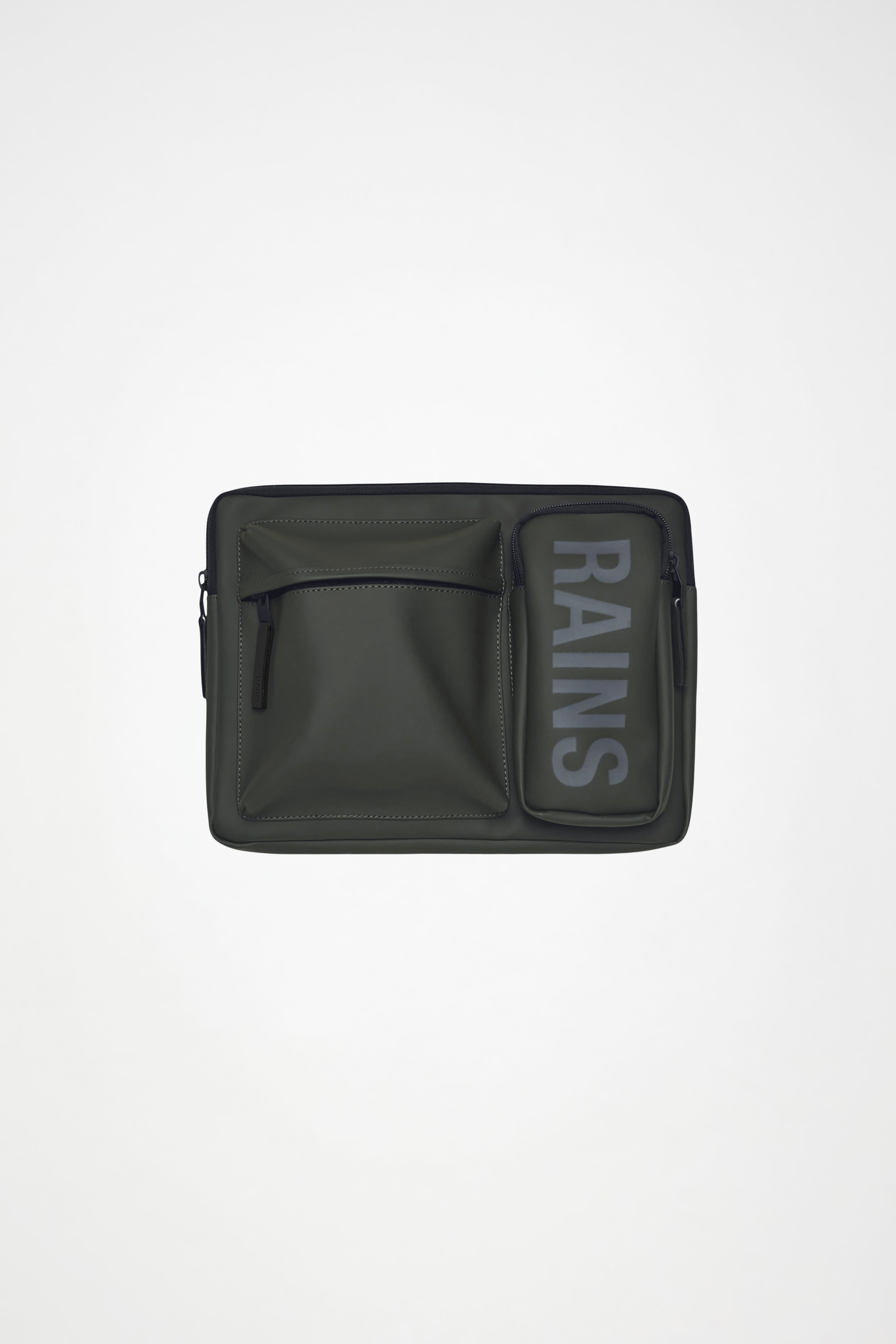 RAINS Texel Laptop Case 15″/16″ Green 2.60L H28 x D3 x W39 cm Laptop Case