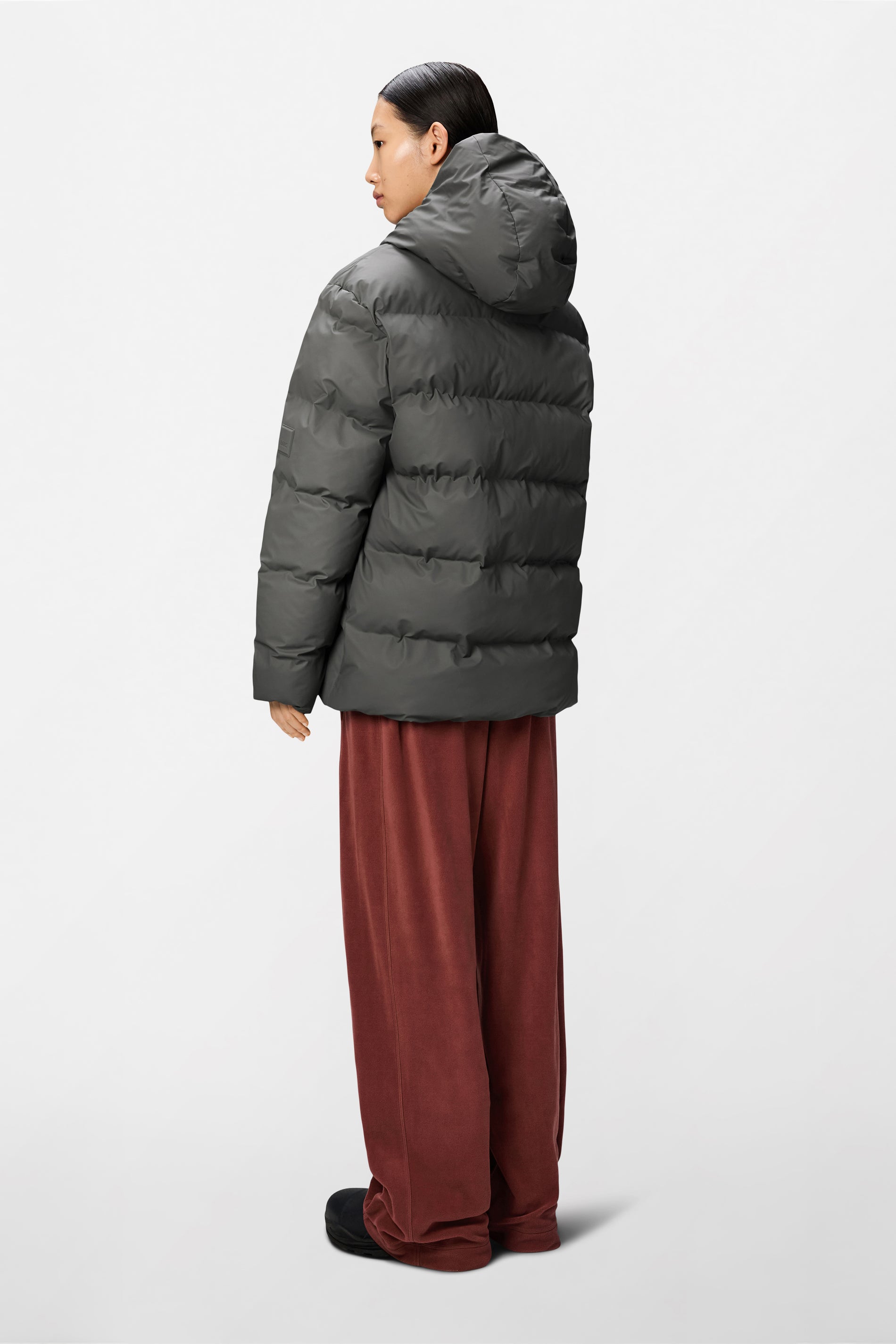 RAINS Alta Puffer Jacket Grey Jacket