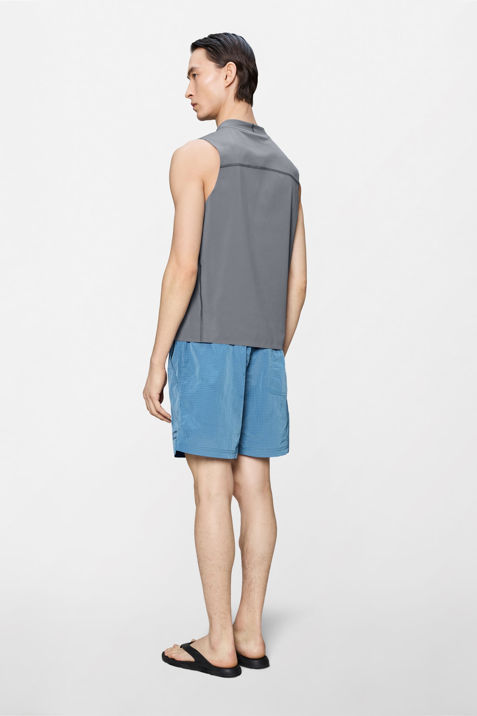 RAINS Warm Up Tank Top Shadow Short Sleeve
