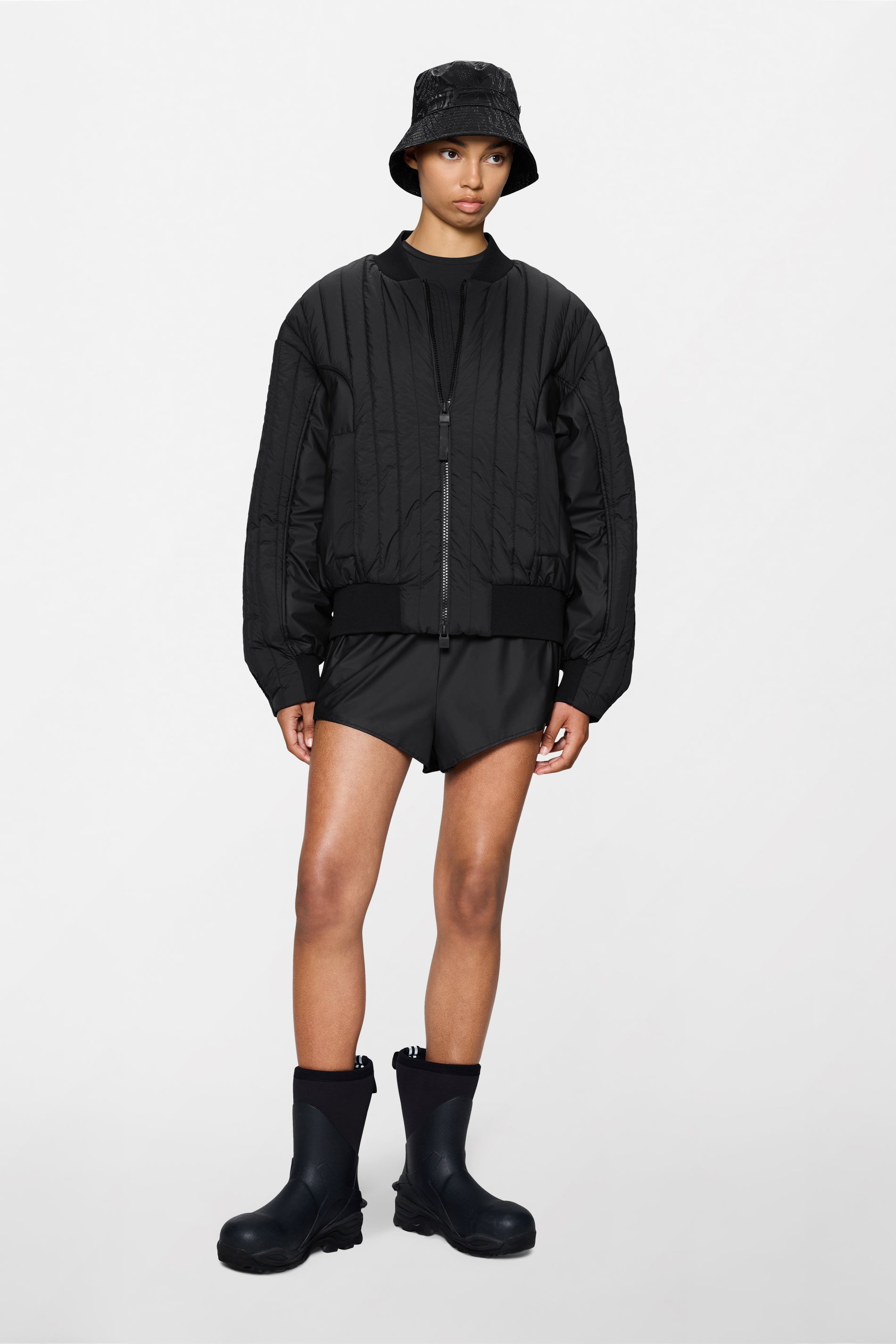 RAINS Koya Vision Bomber Jacket Black Jacket