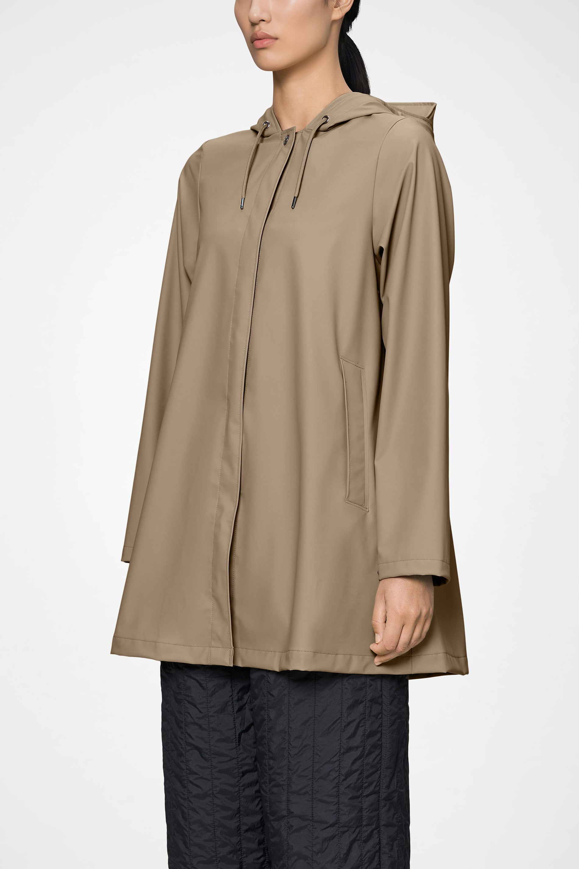 RAINS A-Line W Jacket Beige Jacket