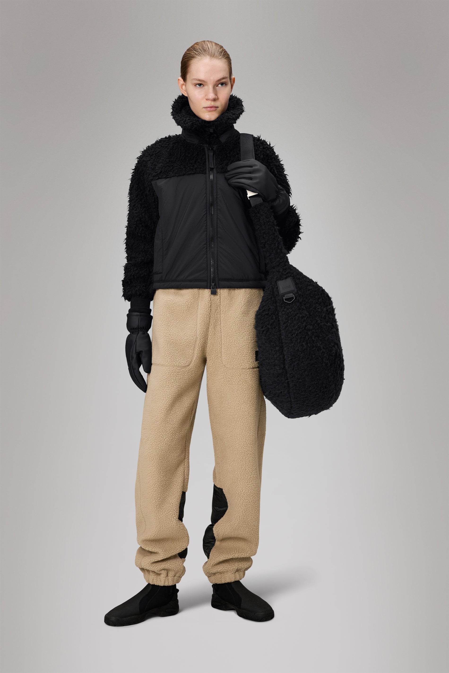 Rains Trikala Vision Fleece W Jacket Black Jacket