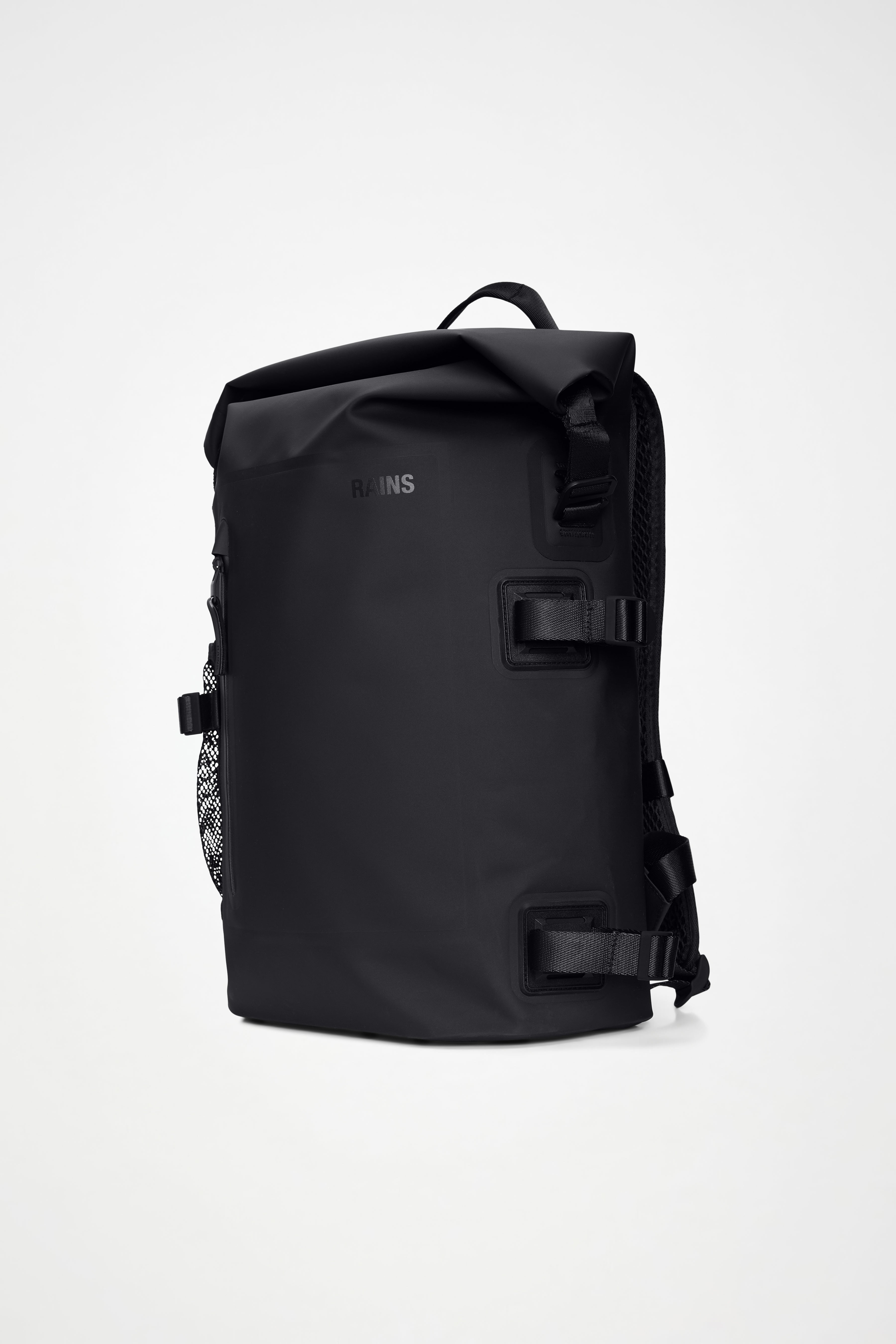 RAINS Deepwater Rolltop Rucksack Large Black 31L H46 x D16 x W32 cm Backpack